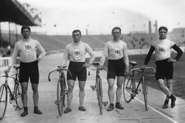 London 1908 Olympic cyclists
