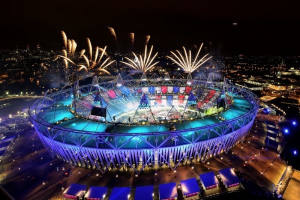 Fireworks at the London 2012 Olympic Opening Ceremony