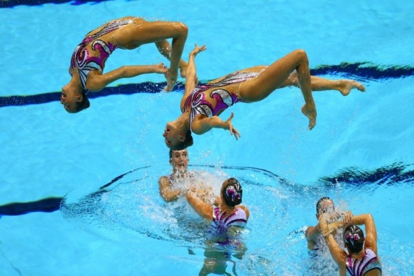 Womens Synchronised Swimming Team