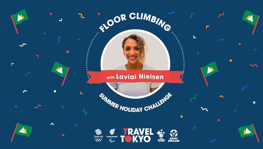 Laviai Nielsen's floor climbing